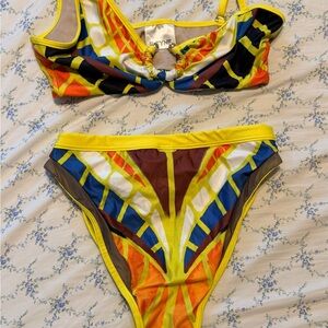 Colorful Geometric Bikini Set